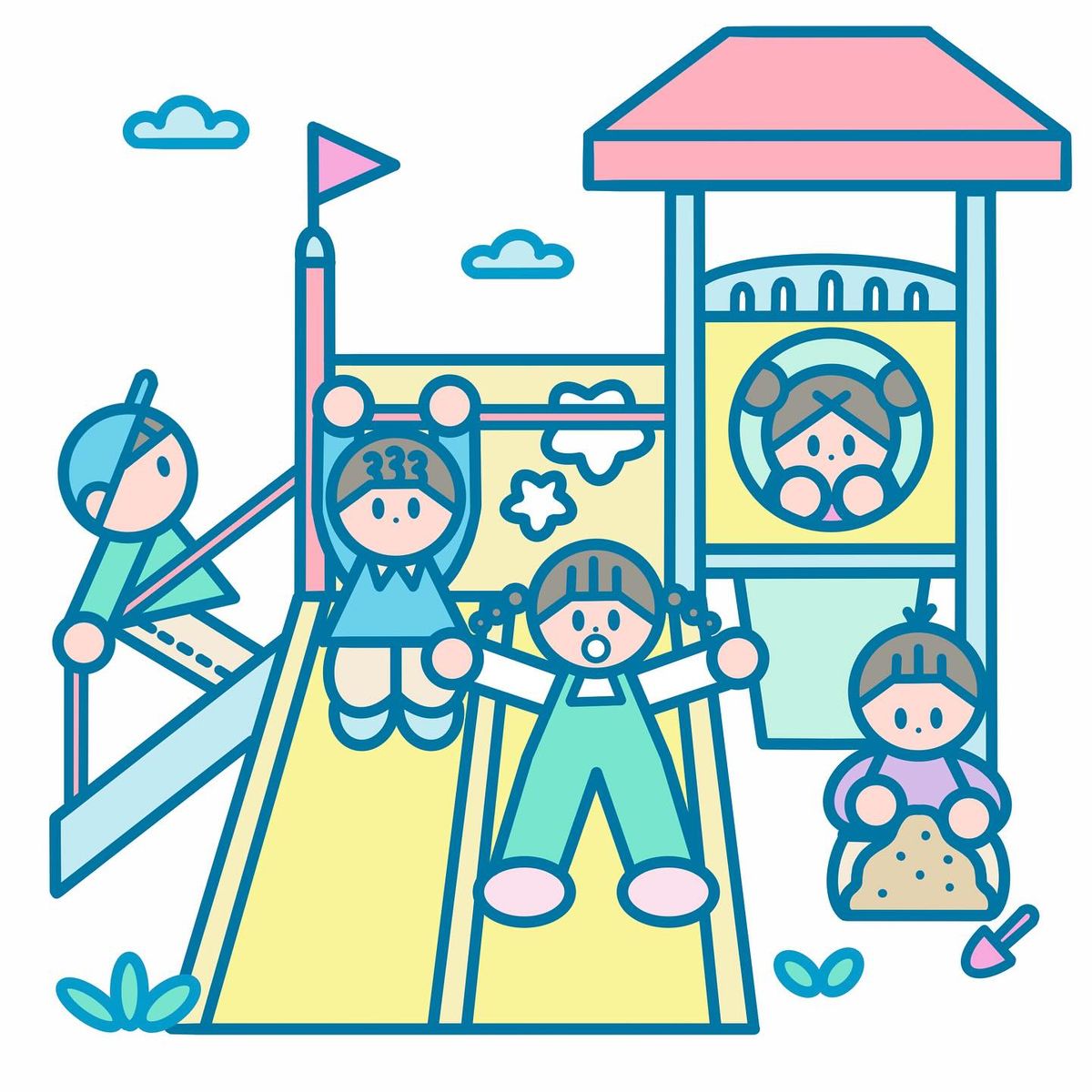 【戶外遊具暫停開放公告】